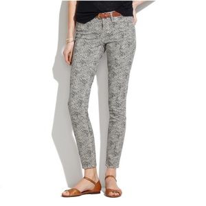 Madewell Safari Dot Skinny Skinny Ankle Pant 29